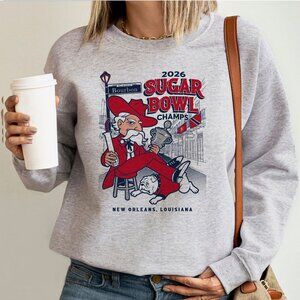 Ole Miss Sugar Bowl Champions 2026 Univ of Mississippi crewneck ASH GRAY